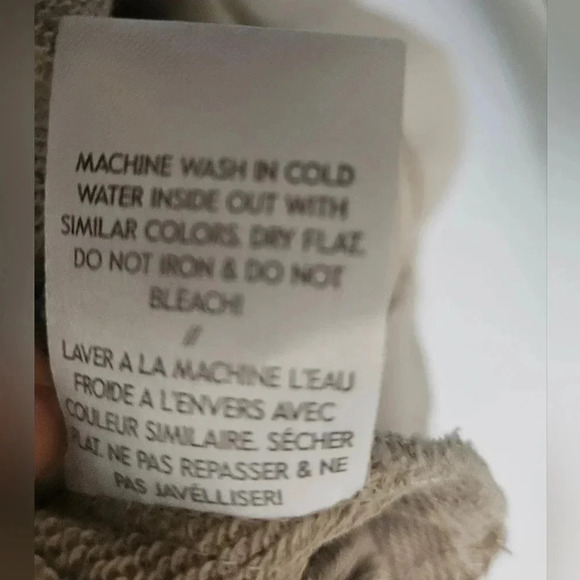 Kuwalla Lashes Distressed Grunge Hooded Sweatshirt Tan Sz Small Tan Nwt - Picture 6 of 14